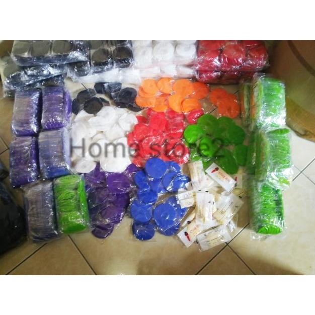 bungkus mic 50pc / Aksesoris microphone /sarung mic karaoke / tisu - Putih
