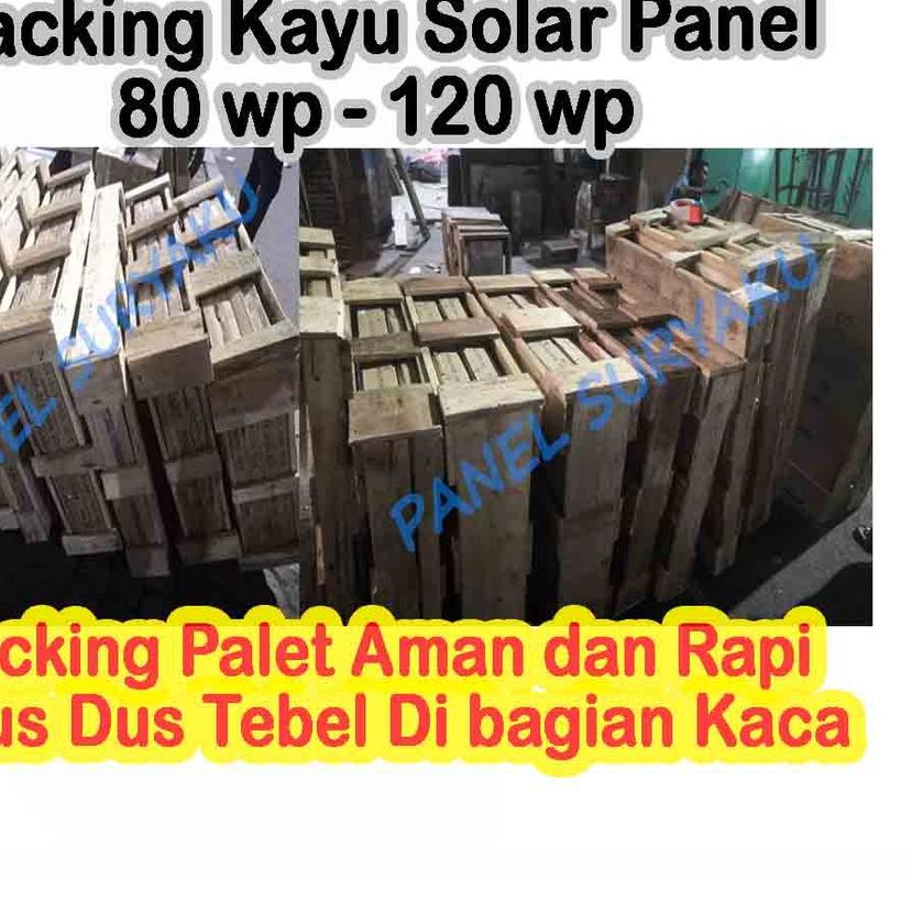 Packing Palet Kayu Solar Panel 50wp sampai 120wp