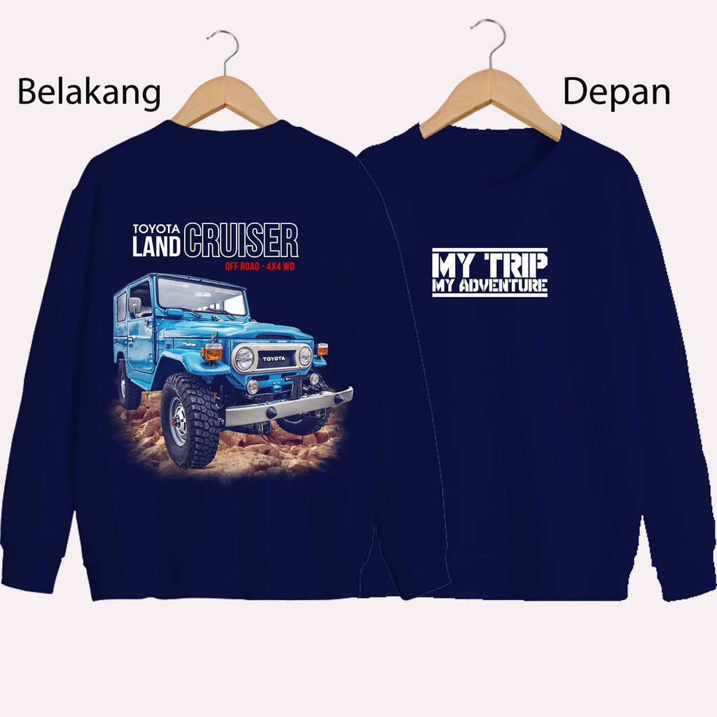 SWEATER UNISEX DB MY TRIP PRIA DAN WANITA SWEATER JUMBO