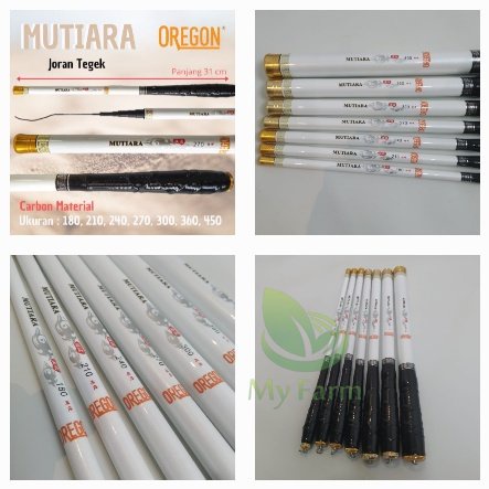 Joran Tegek Oregon Mutiara Panjang 180 210 240 270 300 360 450 Atau Tangkai Pancing Bahan Carbon Rua