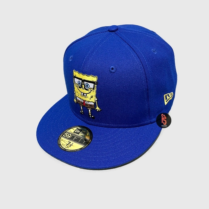 TOPI NEW ERA ORIGINAL 5950 SPONGEBOB GLASSES BLUE UV GREY