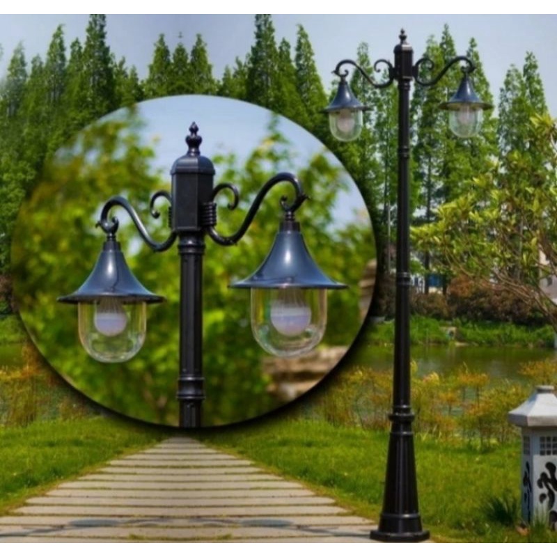 LAMPU TIANG TAMAN OUTDOOR LAMPU HIAS JALAN TINGGI 3 METER