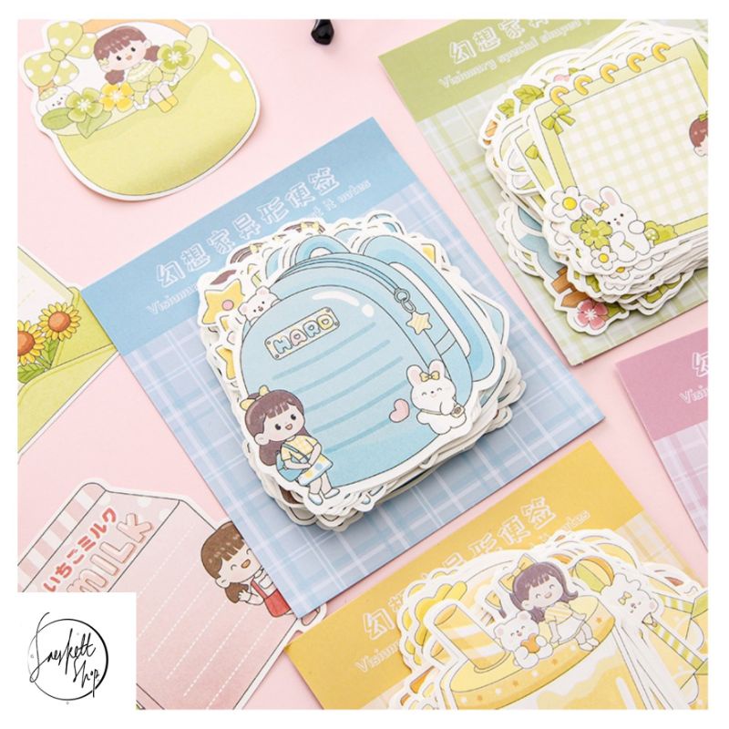 

Cartoon Memo Lucu non lengket Dekorasi Journal