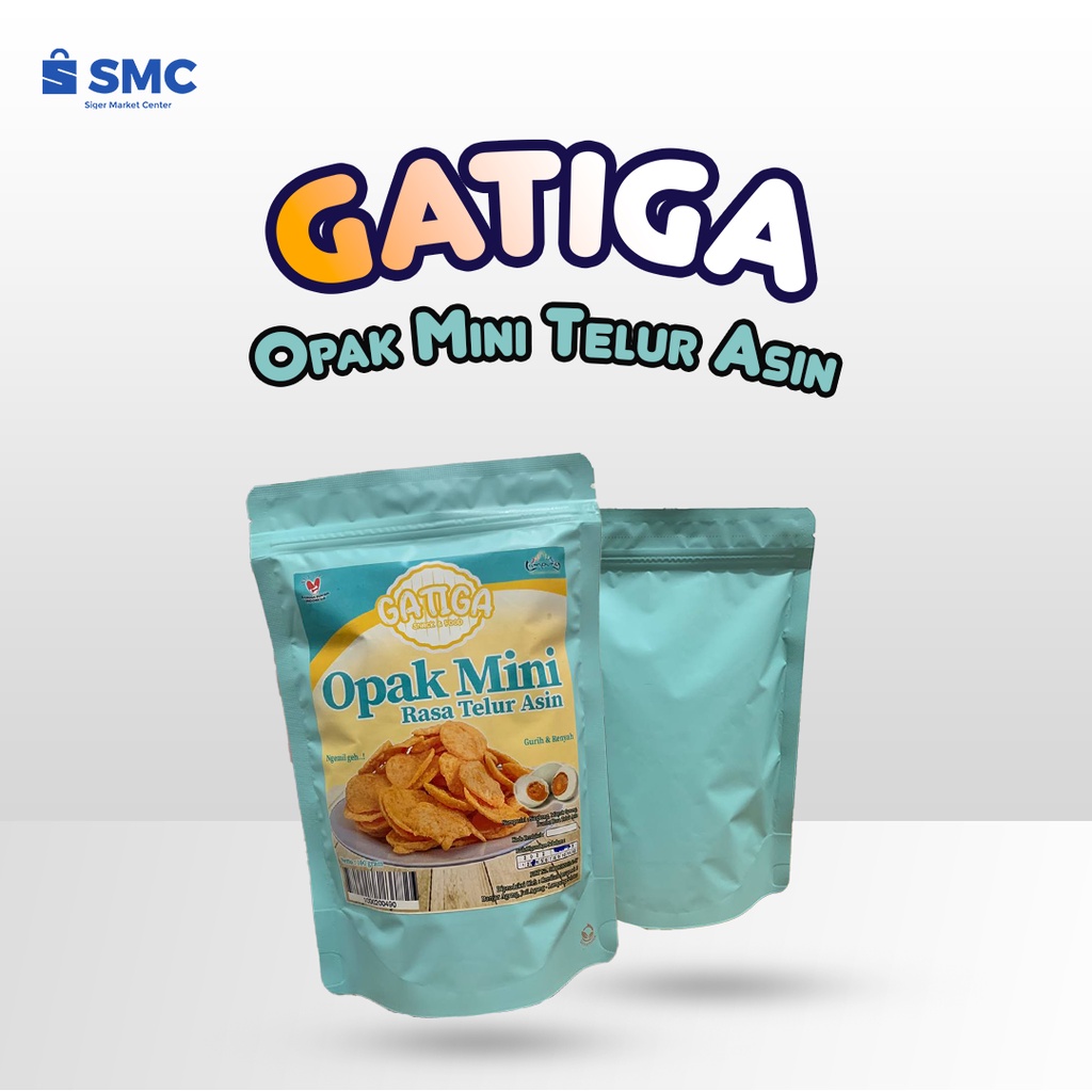 

Opak singkong Gatiga Mini Rasa Telur Asin (Salted Egg) Cemilan Enak Murah 100 Gram