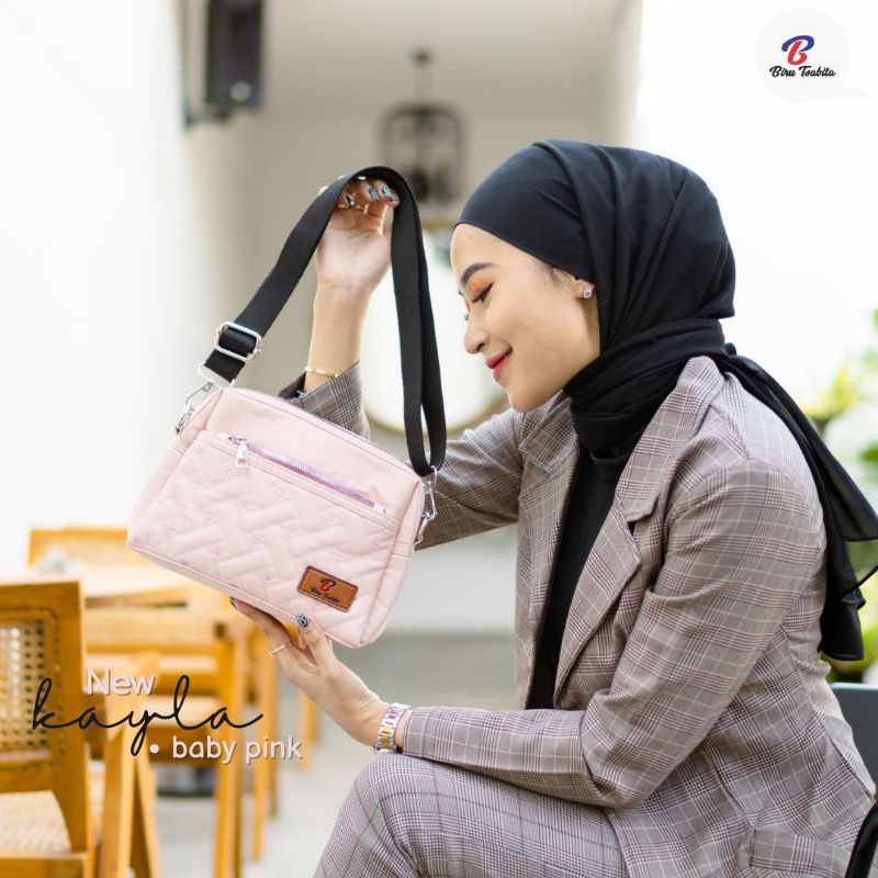 TAS NEW KAYLA BAG BY BIRU TSABITA BAHAN CHOCOLY ANTI AIR WATERPROOF PREMIU.