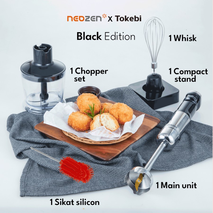 Jual TOKEBI Hand Blender Cordless BLACK Shopee Indonesia