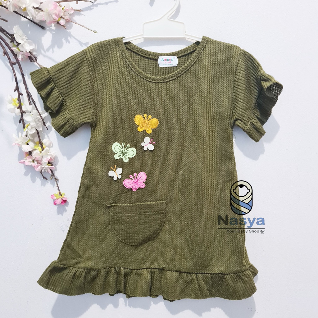 [MK-012] 2in1 Fashion Baby Girl (0 - 6 bulan) Dress Tutu Anak Bermotif