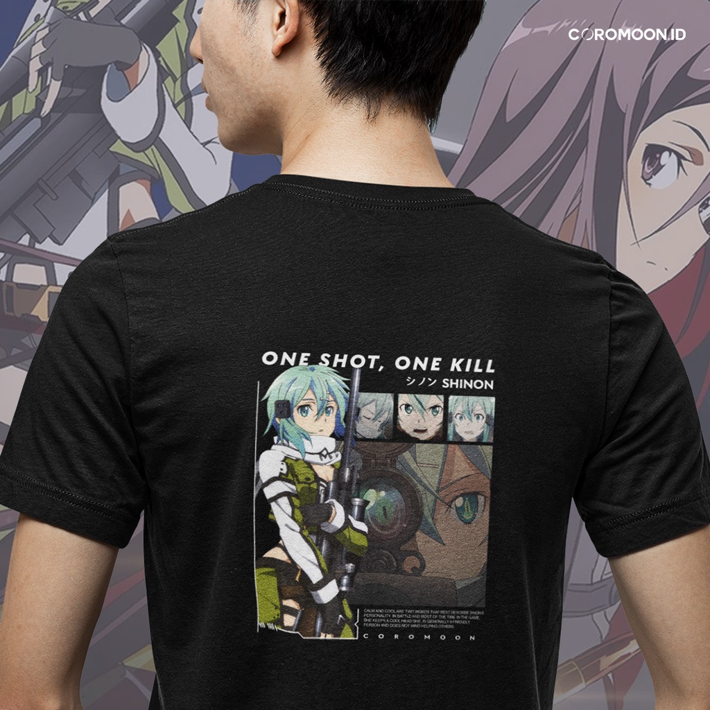 SINON Gun Gale Online (GGO) Tee - Kaos Anime Sword Art Online Season 2 Asada Shinon