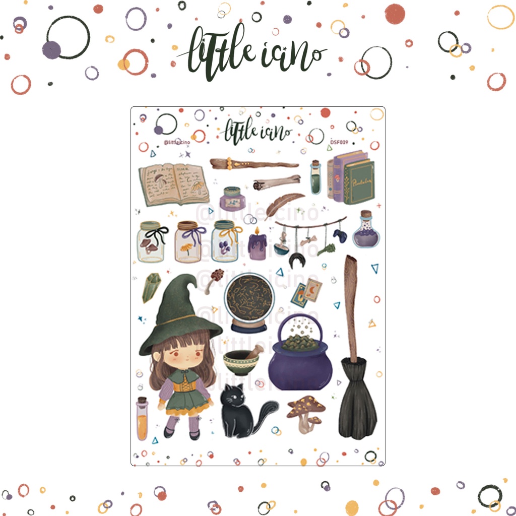 

STICKER JOURNAL AESTHETIC Earth Witch untuk planner, bullet journal dan journal | DSF009 | littleicino