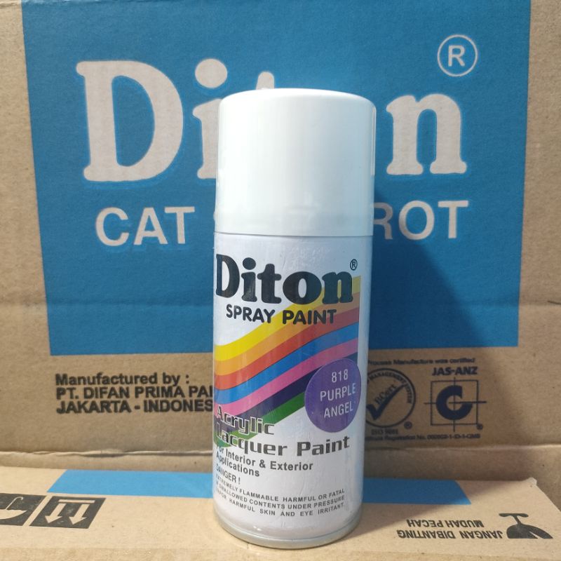 Pilok Cat Diton Purple Angel 818 Primer Grey Epoxy 8020 Clear 8540 Paketan Ungu Glossy 3 pcs 150cc Pilox Cat Semprot Diton Spray Paint