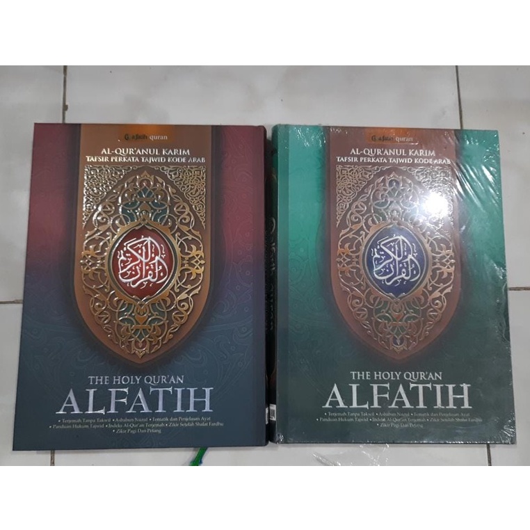 Jual Kitab Mushaf Quran AlQuran Wakaf Tajwid dan Terjemahan Al Fatih Besar A5 Murah di Makassar