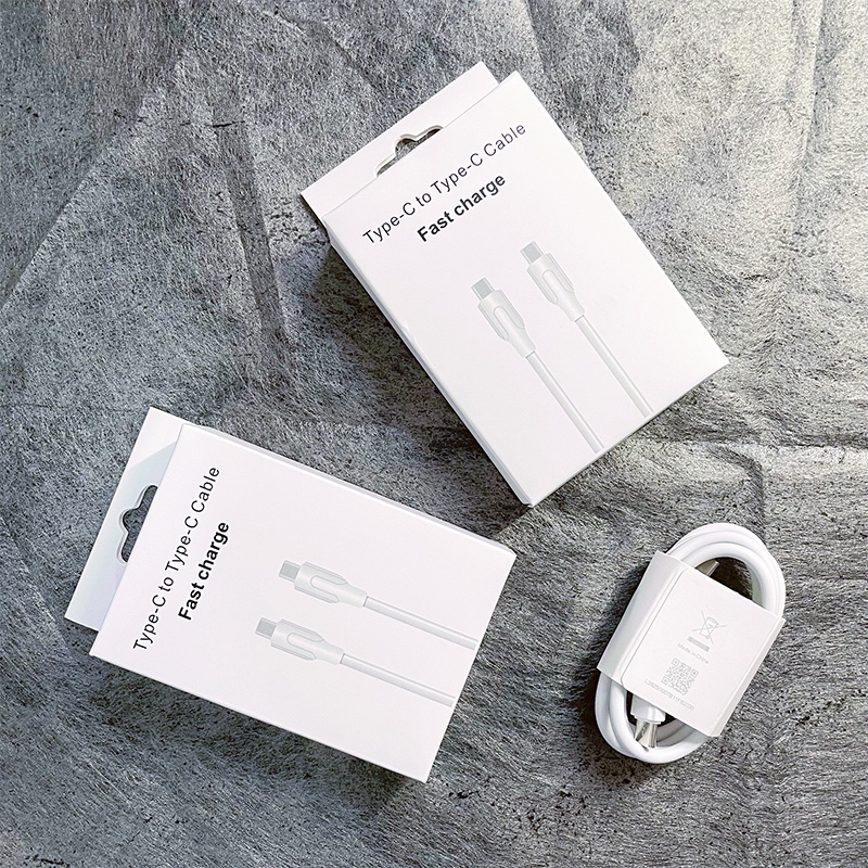 【1154】Kabel USB Type-C ke Type-C 100cm mendukung arus 5A untuk transfer data yang efisien mendukung Super Fast Charge Super Flash Charge