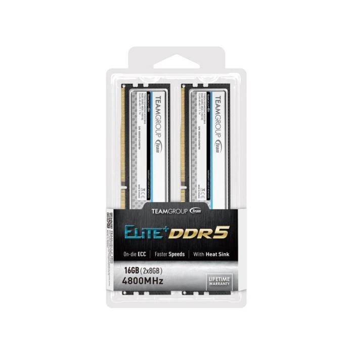 RAM PC Team Elite PLUS DDR5 16GB (2x8GB) 4800Mhz Silver