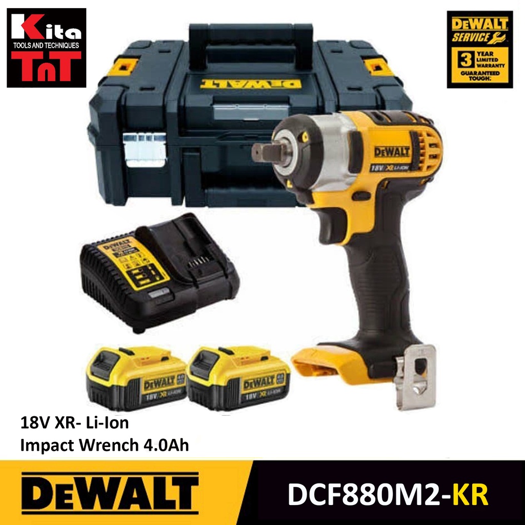 DEWALT - Mesin Impact 1/2" Dewalt Wrench XR Li-ion 18V - DCF880M2-KR
