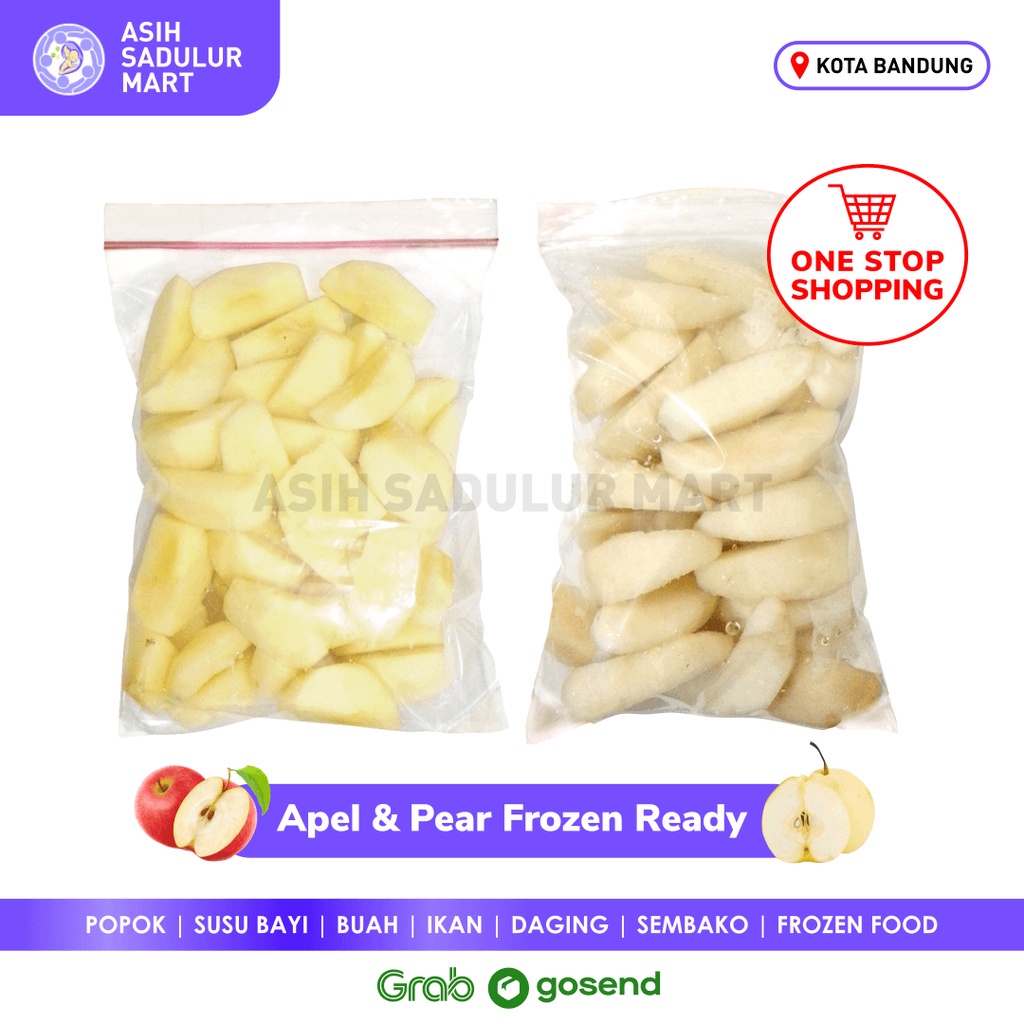 Frozen Apel 500gr / 1kg Kota Bandung | Asih Sadulur Mart