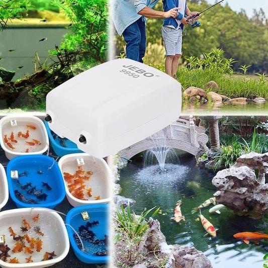 Aerator jebo 9950 Aerator ACDC Airpump ac dc Pompa Udara Kolam - 9950