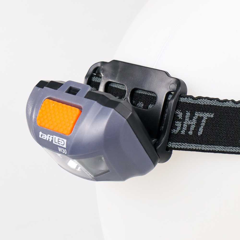 TaffLED Headlamp LED Flashlight White and Red Light Waterproof - W30