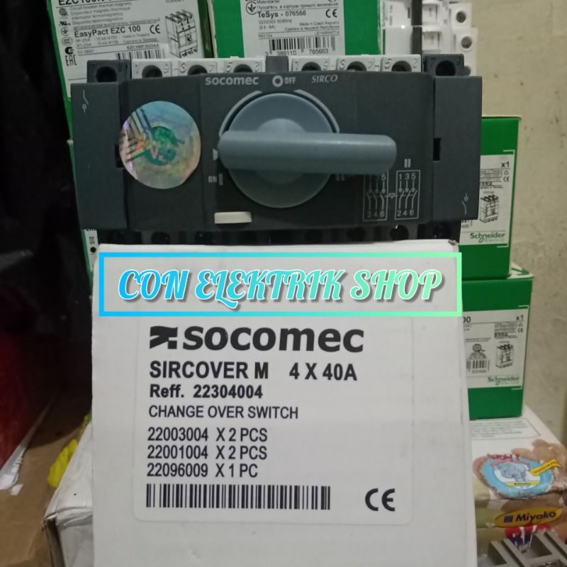 COS SOCOMEC 4P 40A CHANGE OVER SWITCH SIRCOVER ORIGINAL