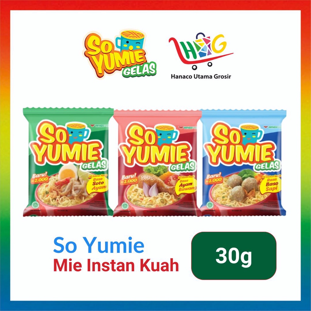 So Yumie Gelas Ayam Bawang / Baso Sapi / Soto Ayam 30g [ 1 PCS ]