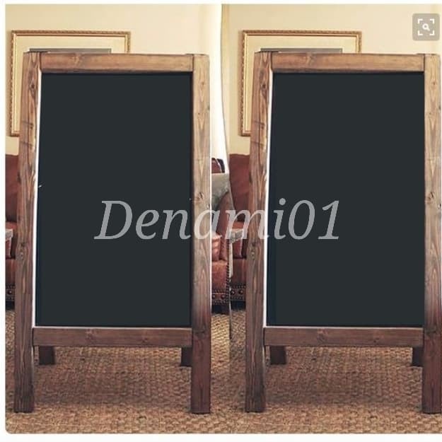 

Papan Tulis Kapur 2 Muka Papan Board Kayu Papan Menu Cafe Dekorasi [Populer]