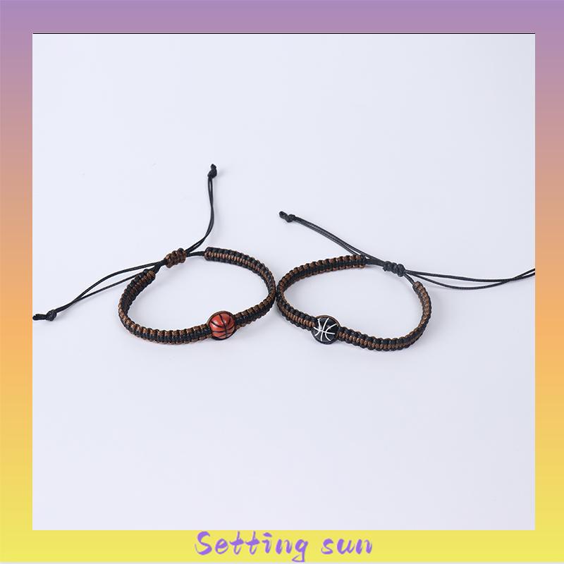 1 Pcs Gelang Couple Tali Fashion Korea Basket Gaya Untuk Pria Dan Wanita TN