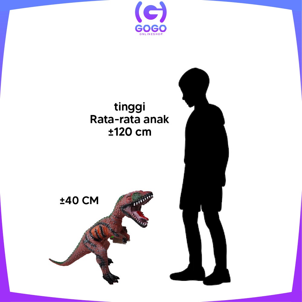 GOGO-M263 M265 Mainan Figure Dinosaurus T Rex Jurassic World / Brontosaurus Maenan Edukasi Dino Toys Animal Figur