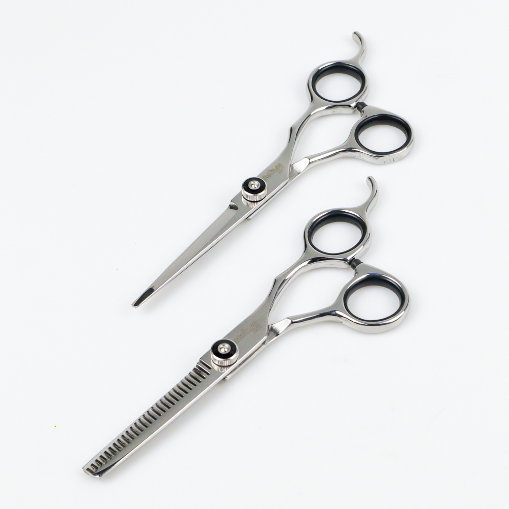 Biutte.co Set Gunting Rambut Sasak &amp; Flat Hairdressing Scissors - XK10 - N3HX02SV Silver