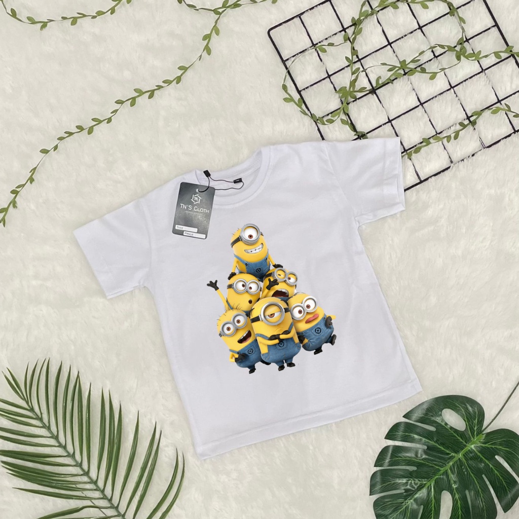 Baju anak kaos anak MINIONS distro 1-9 tahun. atasan anak cooky | baju anak | kaos anak | baju kaos unisex bahan lembut termurah.