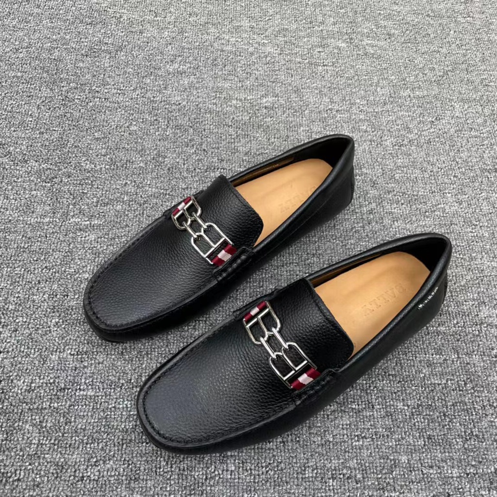 New BALLY men's leather shoes