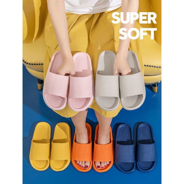 AIUEO | Sandal Import EVA Candy Color Indoor Outdoor Rumah Kamar Mandi Anti Slip Empuk Sendal Karet 824