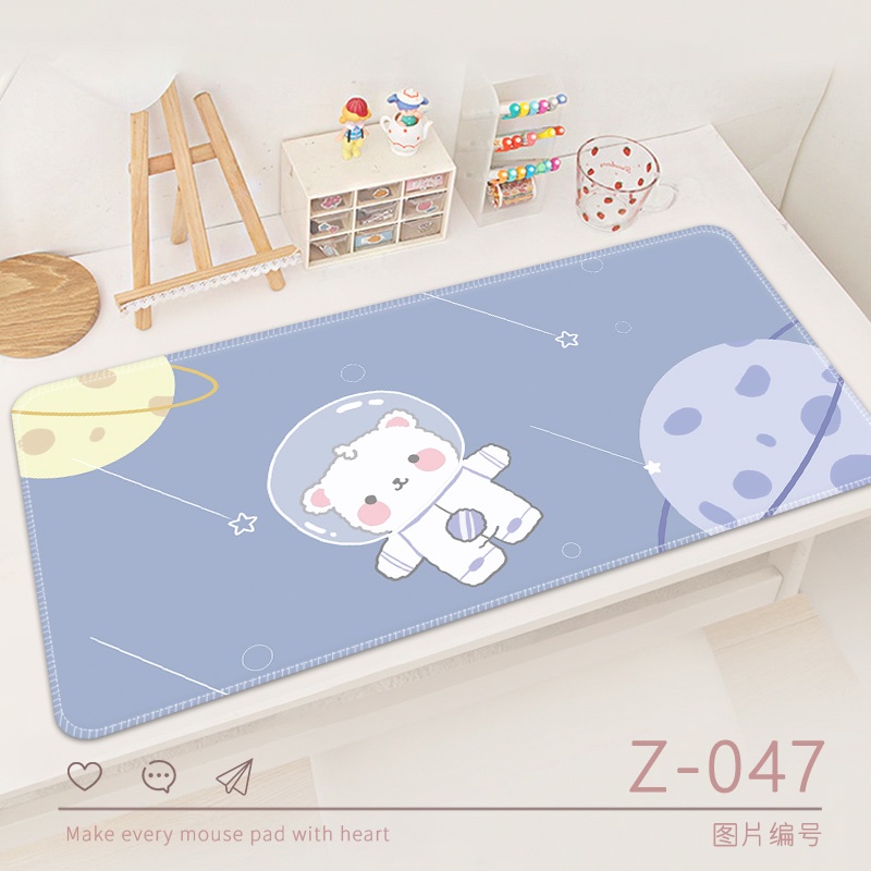 Mouse Pad Korea Anti slip Lembut Motif Kartun Lucu Untuk Laptop