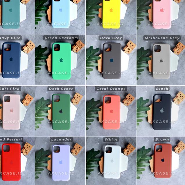 Premium Silicone Case iPhone 11 Pro Max Softcase Polos FULL COVER - Stabilo/Seafoam, iP 11 Pro Max