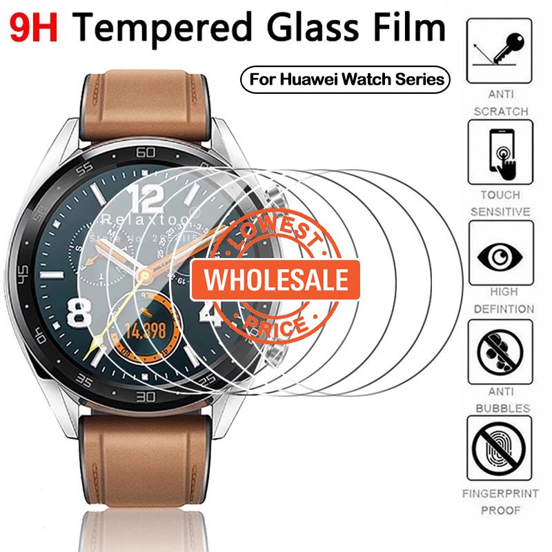 1 Pc Tempered Glass Pelindung Layar Smartwatch Huawei GT 3 Anti Gores