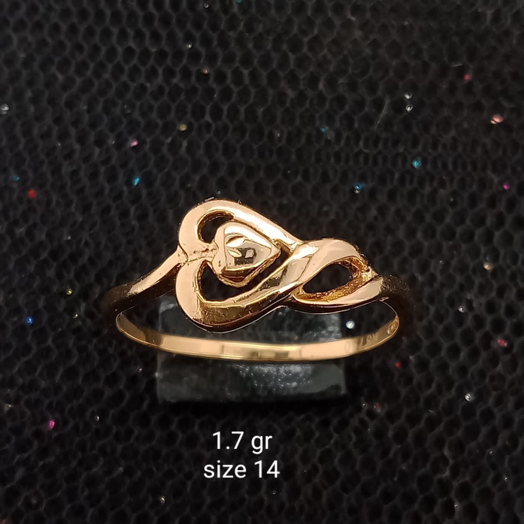 Cincin emas 17K - 1.7 gr kadar 750 - 3947