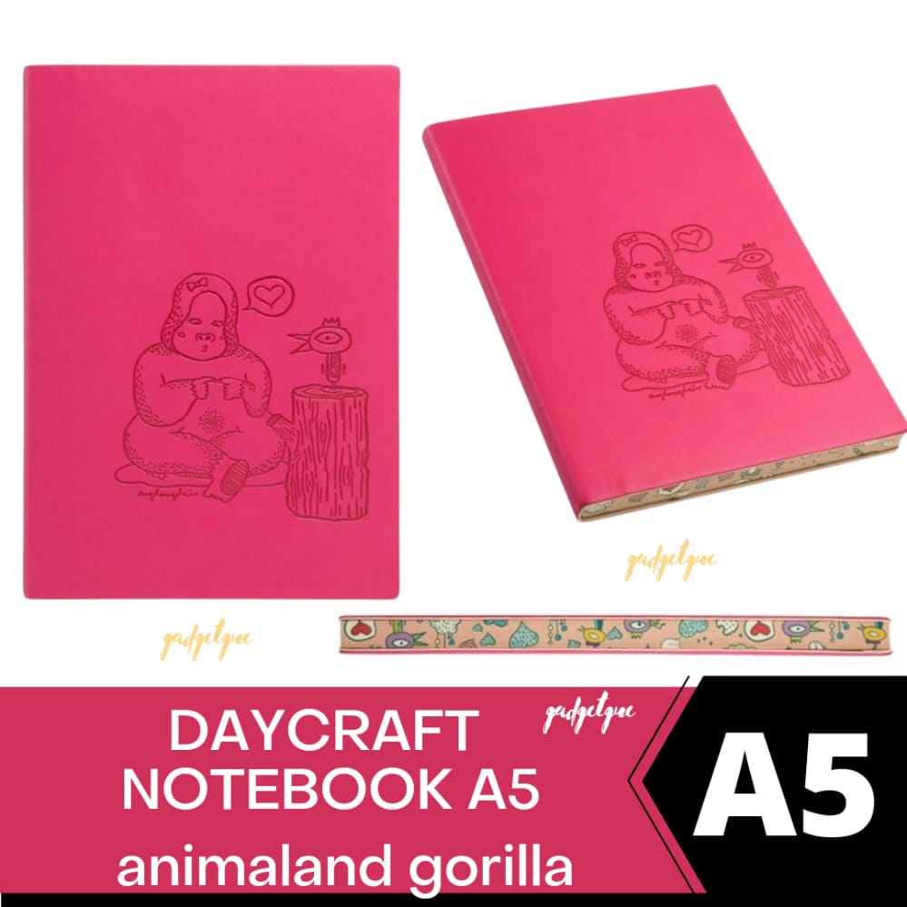 

nootbook A5 Daycraft notebook animaland gorilla magenta original buku notebook plain notebook note book a5 buku jurnal