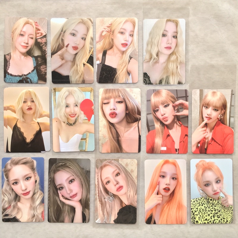 Jual G I Dle Official Photocard I Love [miyeon Minnie Soyeon Yuqi Shuhua] Shopee Indonesia