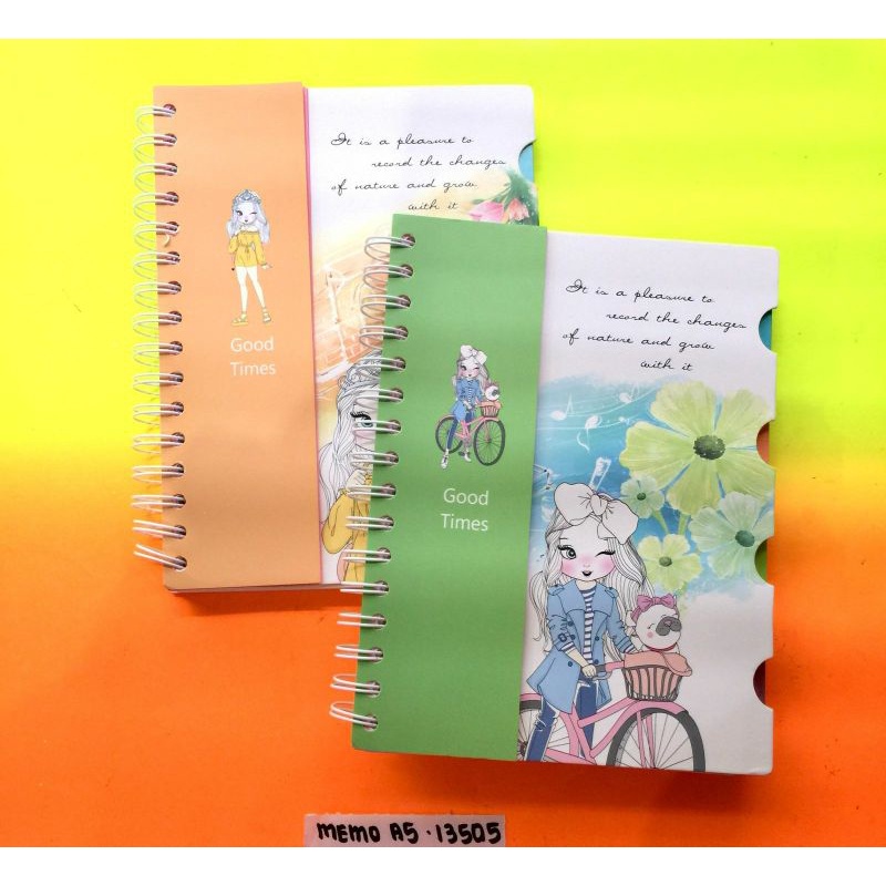 

NOTEBOOK SPIRAL A5+INDEX 13505/13517/56169