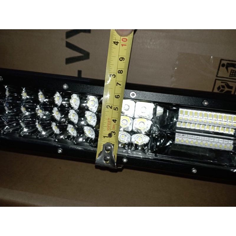 led bar 3 row 2 warna putih lampu work lamp cwl sorot LED bar LED light original brand HRJ