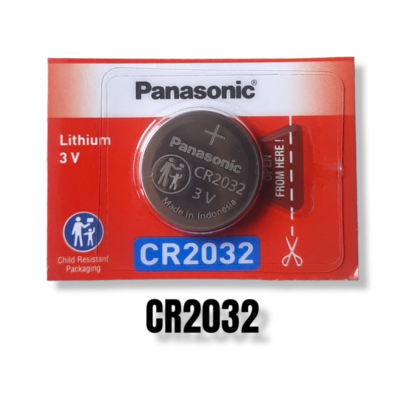 BATERAI PANASONIC CR2032 ORIGINAL LITHIUM BATTERY 3V BATRAI CR 2032