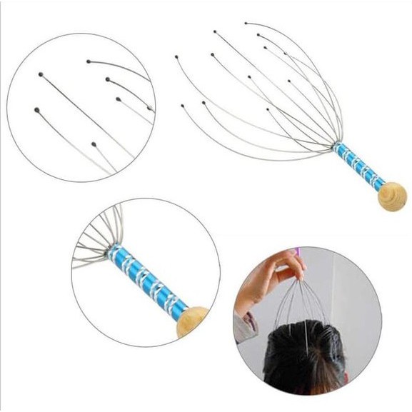 STV Alat Terapi Pijat Kepala Relax Bokoma Anti Pusing Tanpa Listrik head spa stainless