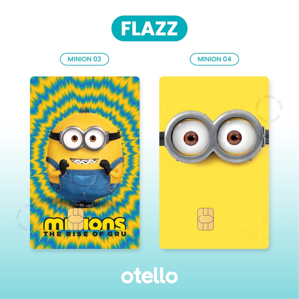 Minion eMoney Brizzi Flazz Tap Cash Kartu Custom Minions eToll Card UV Print