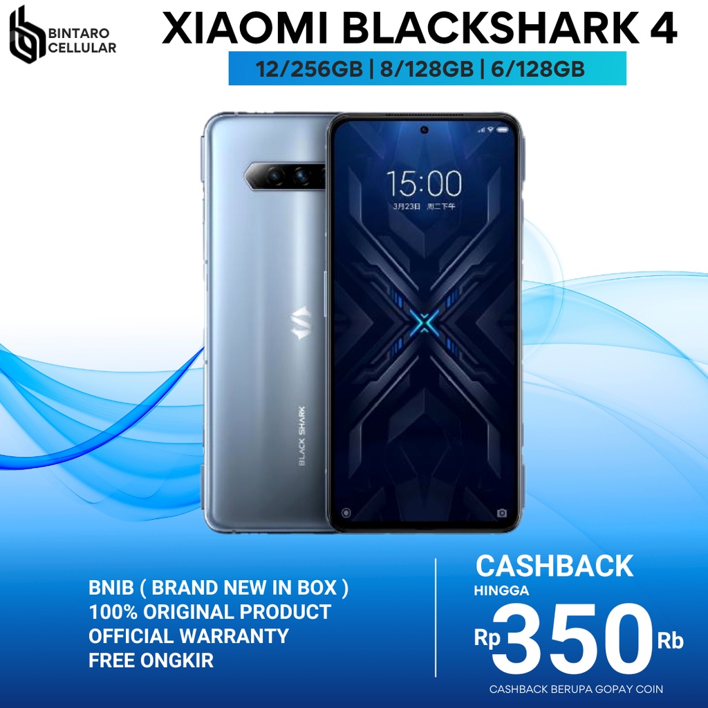 Xiaomi BLACK SHARK 4 256GB 128GB SNAPDRAGON 870 BLACKSHARK 4 GARANSI RESMI
