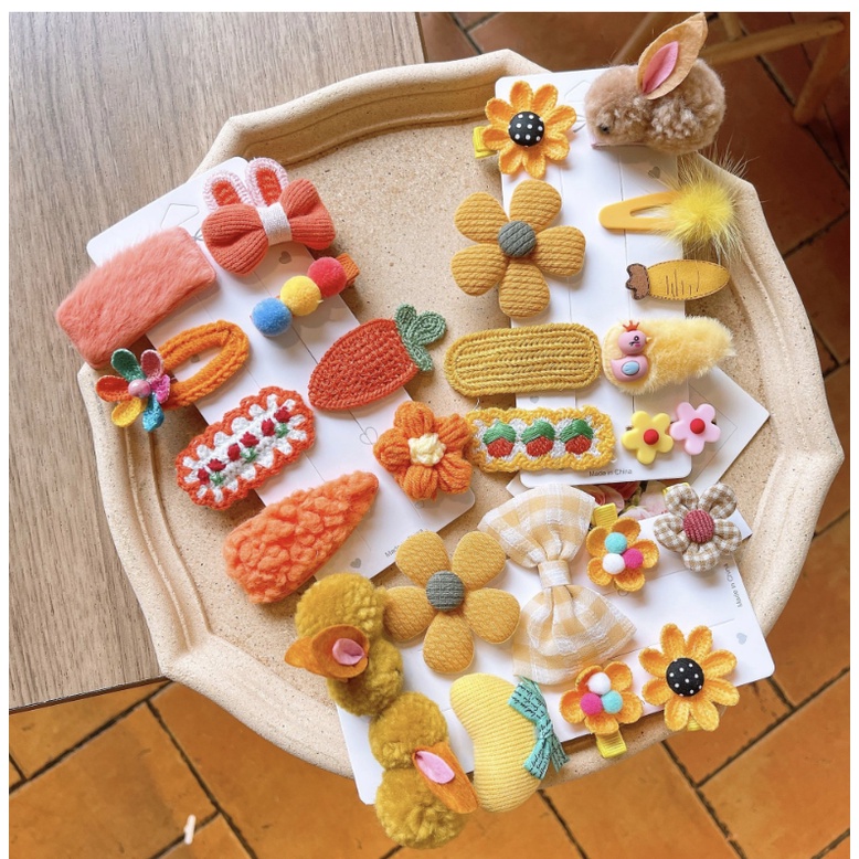 babyfit 9in1 jepit rambut anak perempuan RABIT WOL import dy-1117