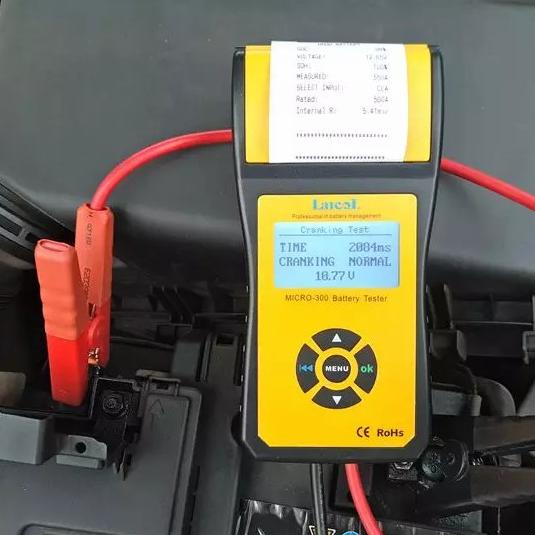 Battery Tester Lancol Micro 300 Digital Baterai Load Tester with print