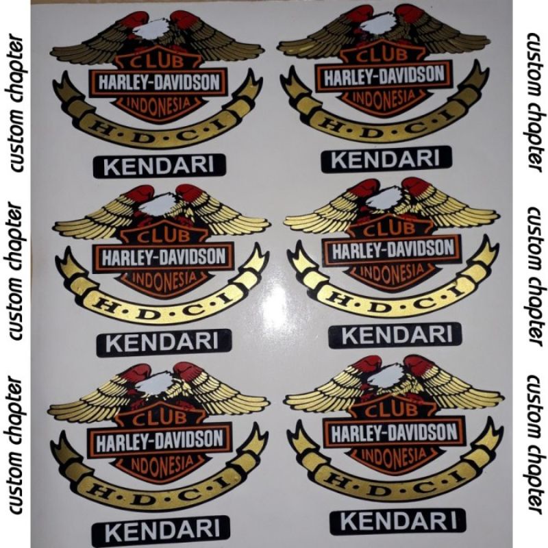 Stiker HDCI Small Large