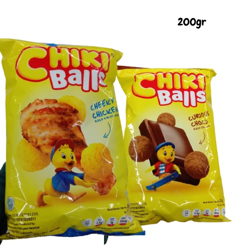 

Chiki Balls Rasa Coklat Cheeky Chicken 200gr Cemilan Makanan Ringan Snack Sponge