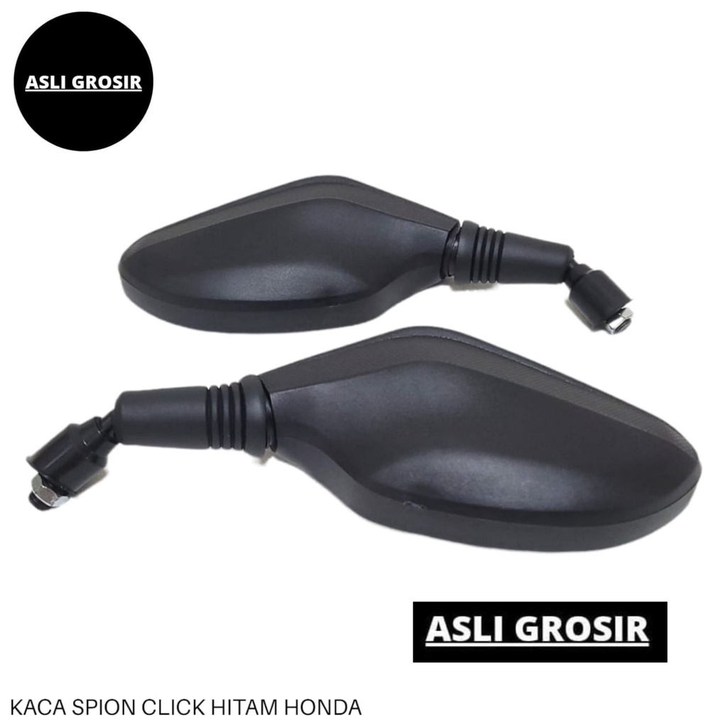 Spion Click Hitam Carbon Original Thailand Kaca Besar PNP Honda Yamaha Vario Beat Supra Dll