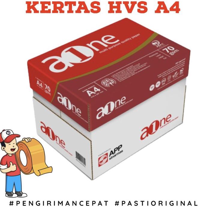 

PROMO [CABANG] Kertas HVS A4 70gr AONE PER 1 BOX