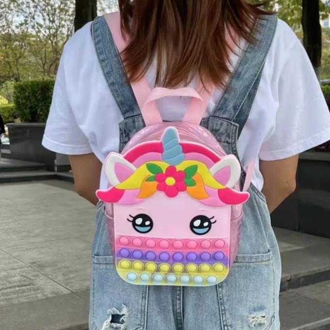 tas ransel pop it unicorn