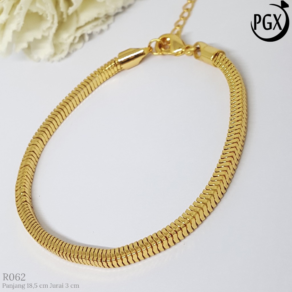 PGX Gelang Tangan Xuping Wanita Perhiasan Lapis Emas Aksesoris Fashion Premium - R062